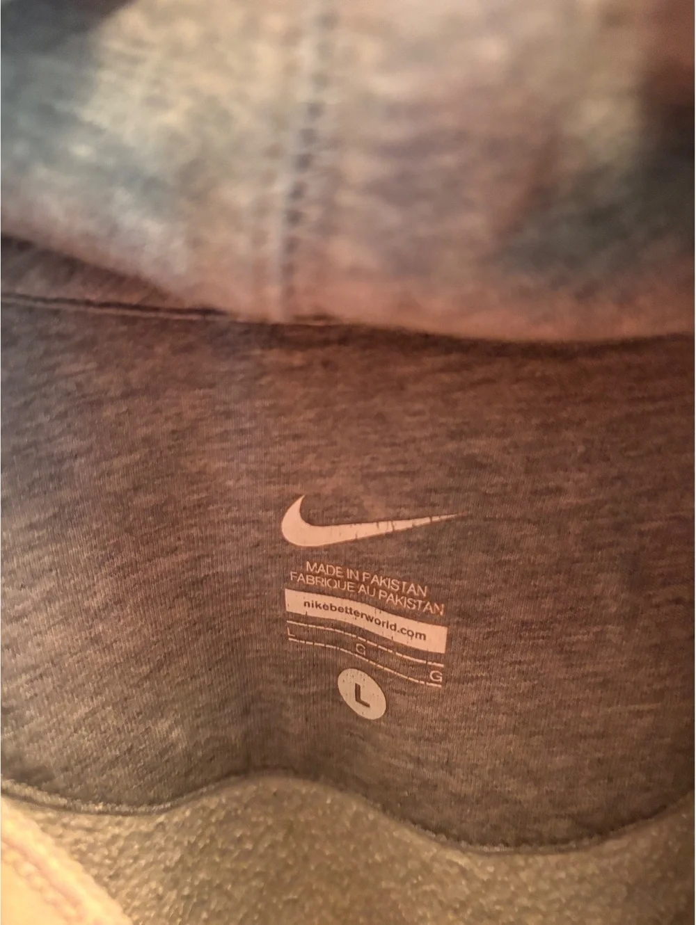 Nike 72 Gray Pullover Hoodie Sweatshirt Large